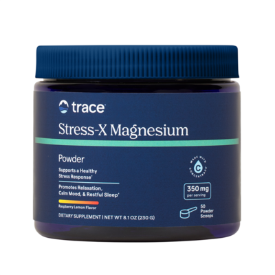 Stress-X Magnesium Powder, Raspberry Lemon