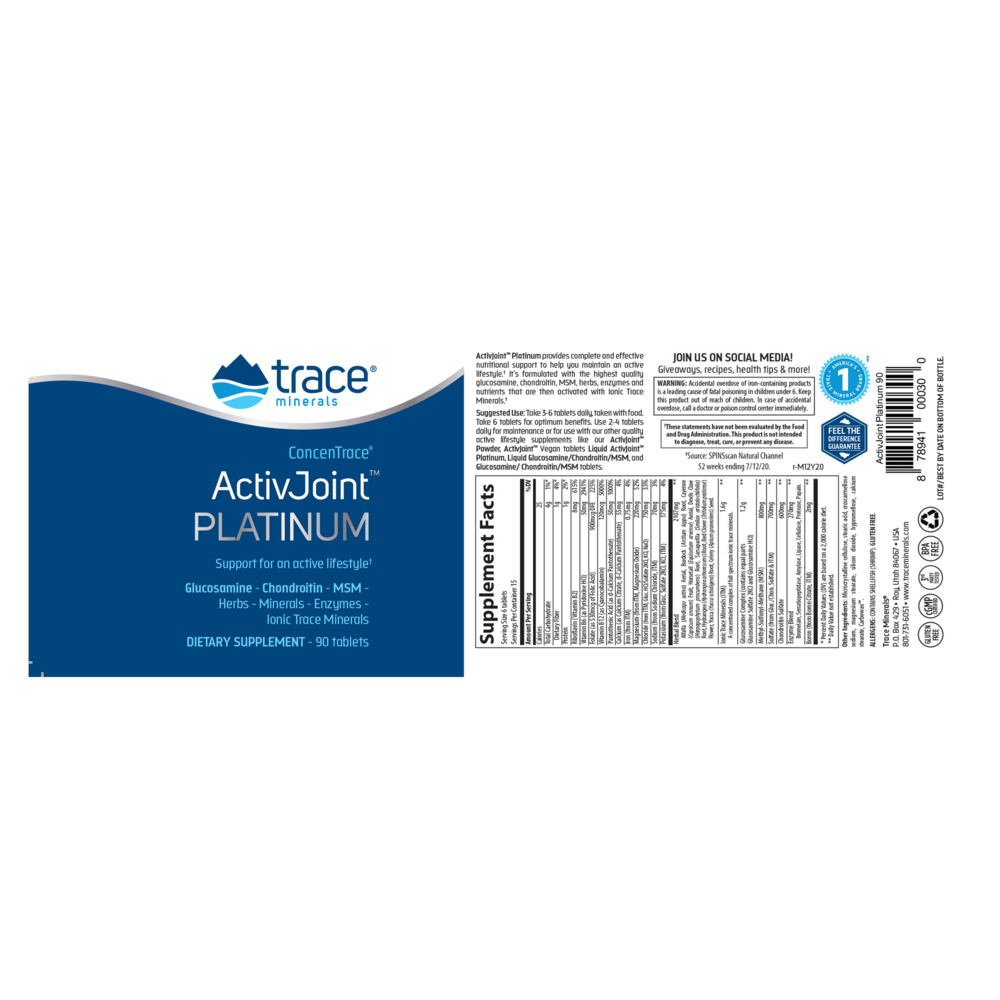 Product image for ActivJoint Platinum.