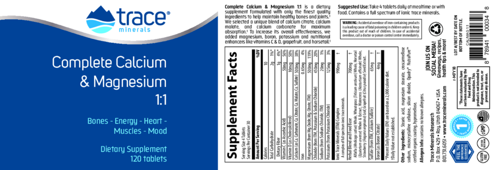 Product image for Complete Cal/Mag 1:1.