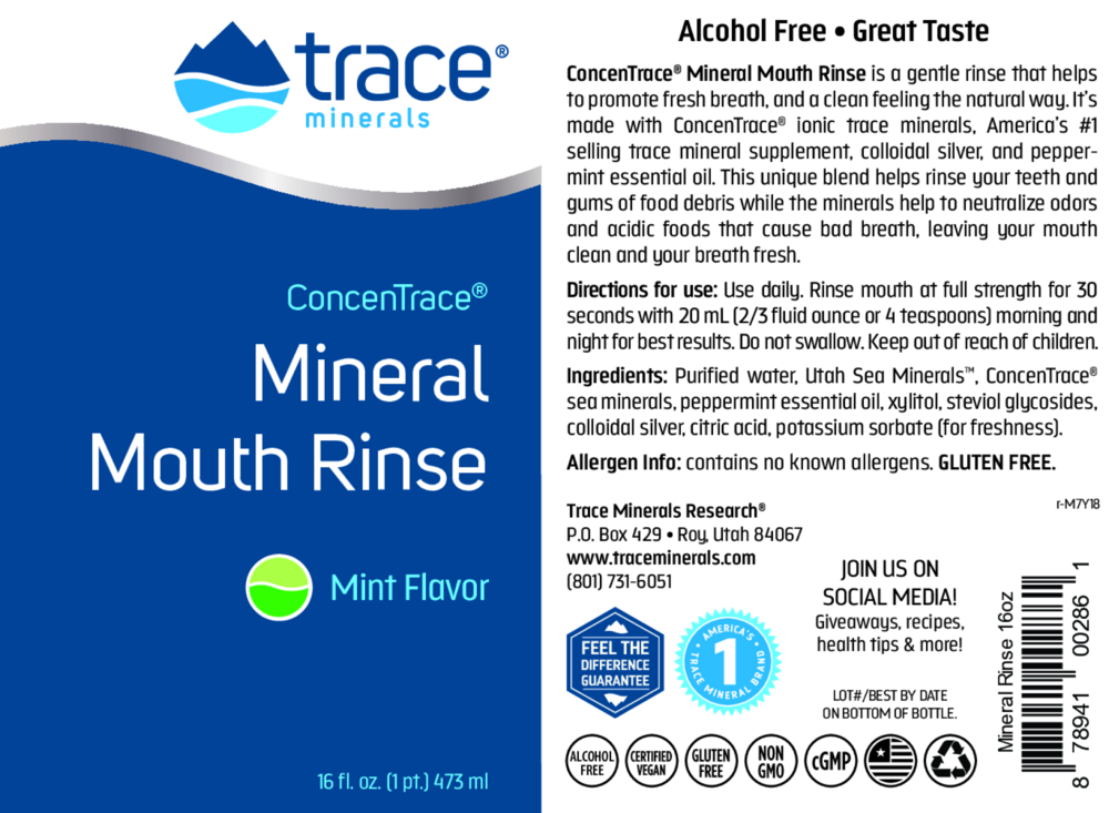Product image for ConcenTrace Mineral Mouth Rinse.