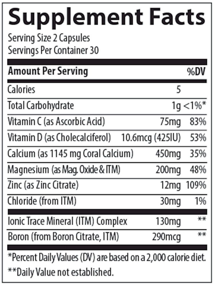 Product image for Coral Calcium w&#x2F; ConcenTrace.