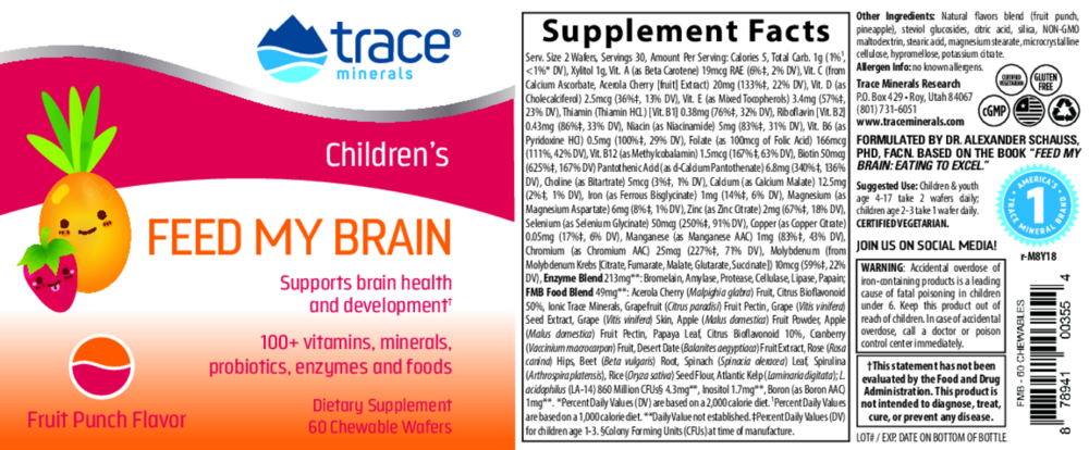 Product image for Feed My Brain - For Children Wafers.