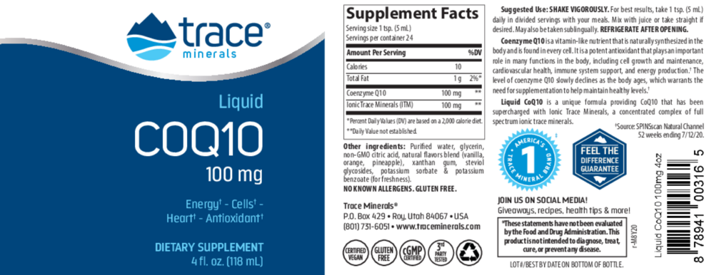 Product image for Liquid CoQ10 - 100mg.
