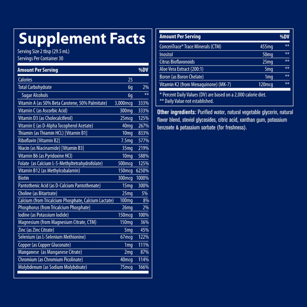 Product image for Liquid Multi Vitamin-Mineral Orange Mango.