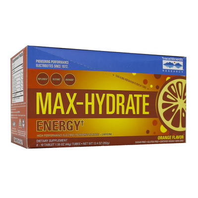 Max Hydration - Energy Effervescent Orange 8 Tubes
