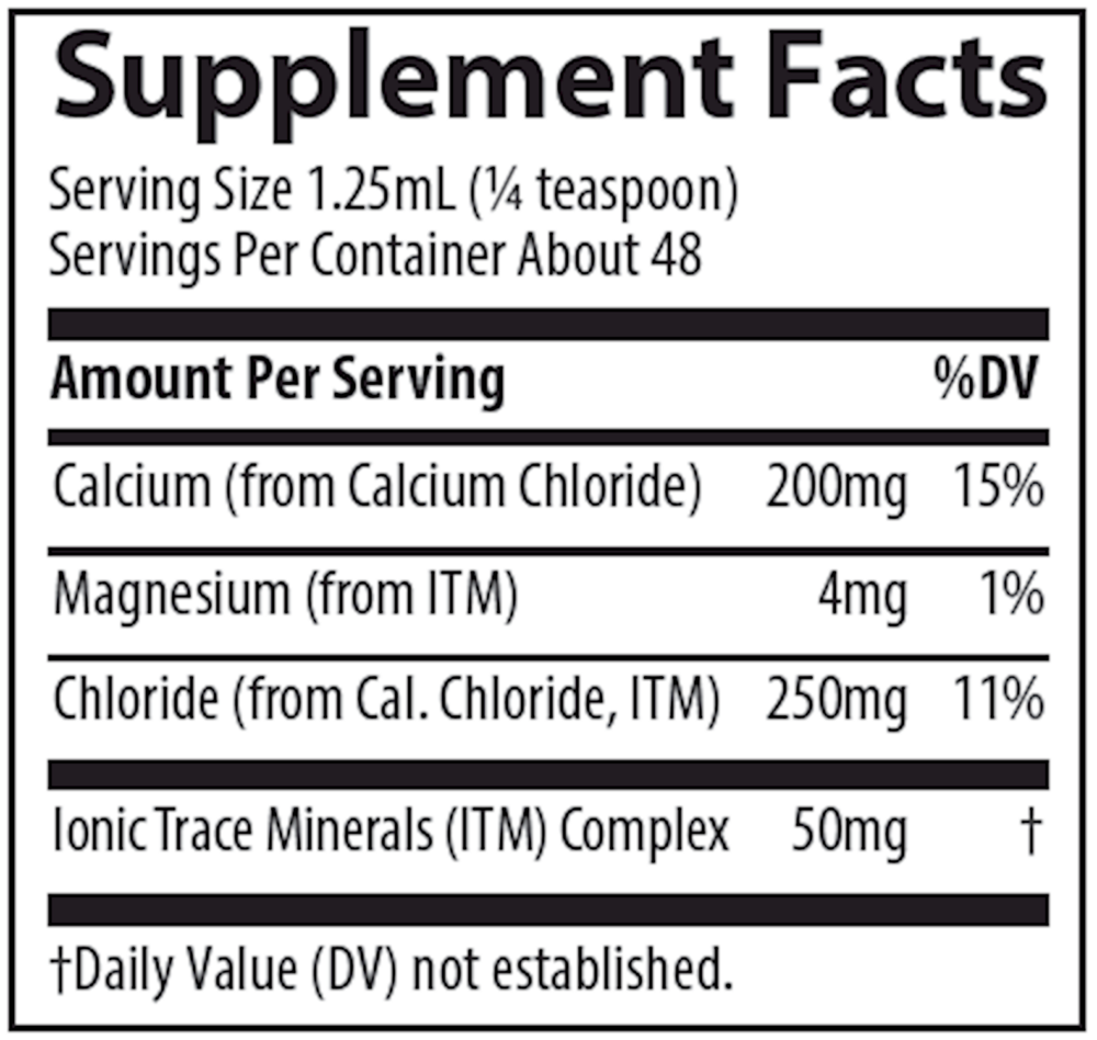 Product image for Liquid Ionic Calcium.
