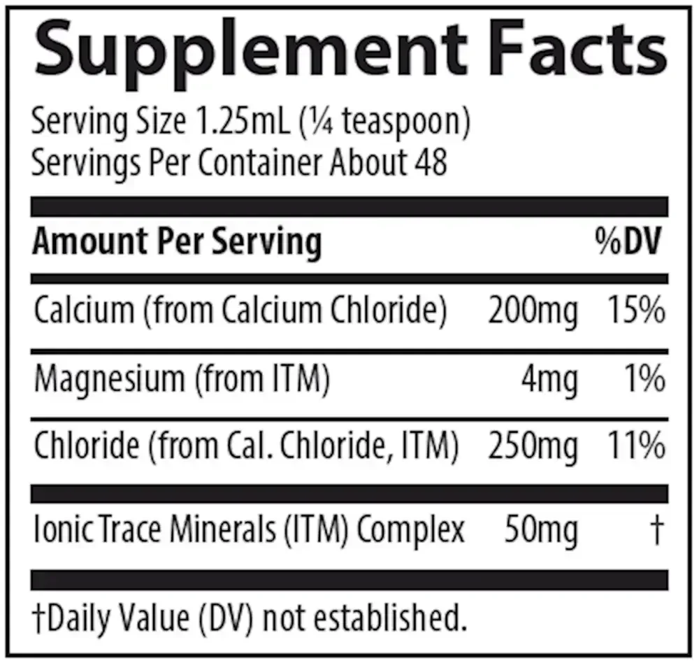 Product image for Liquid Ionic Calcium.