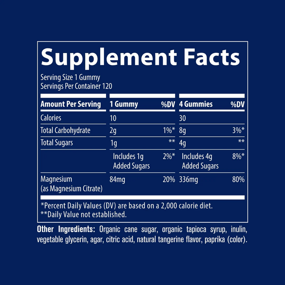 Product image for Magnesium Gummies - Tangerine.