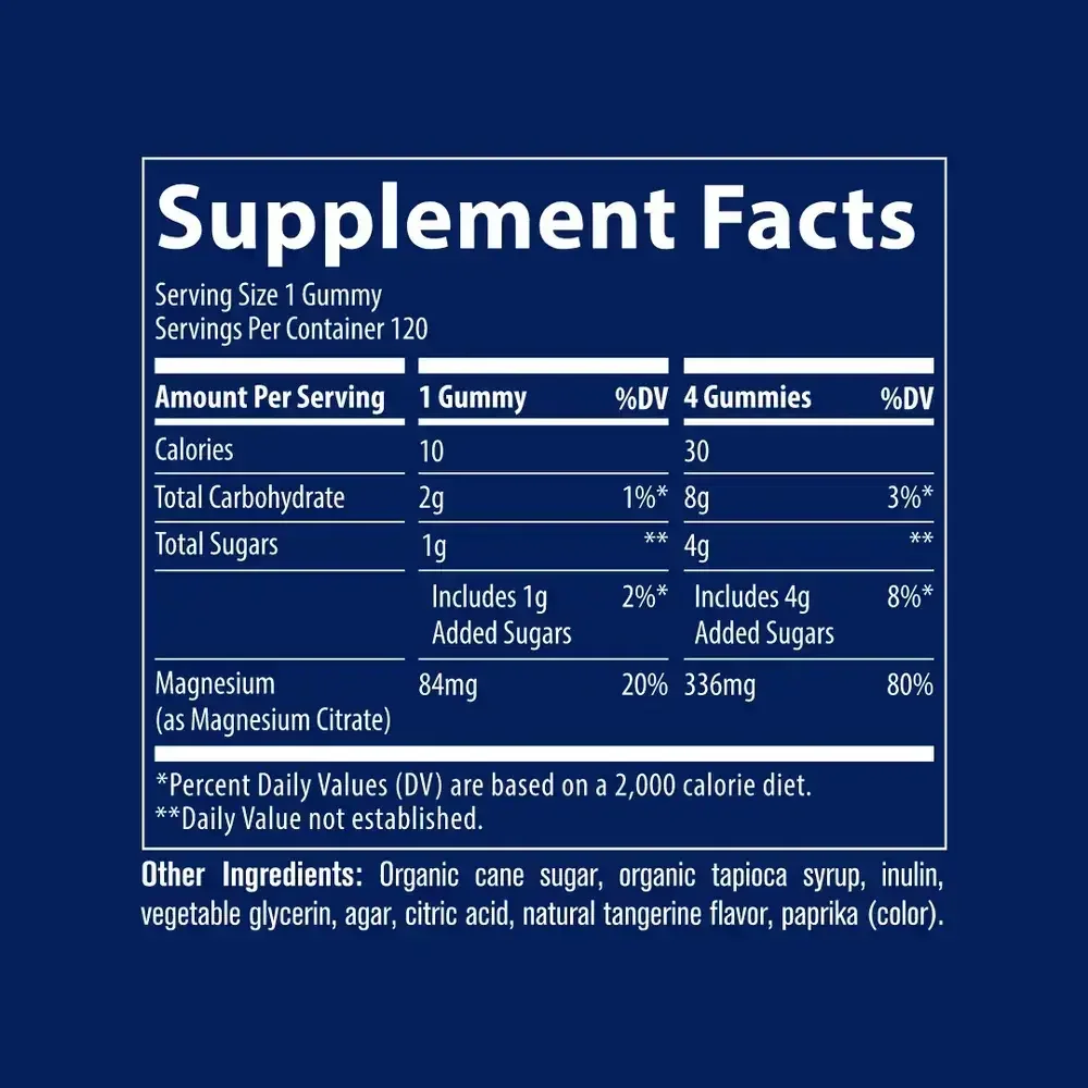 Product image for Magnesium Gummies - Tangerine.