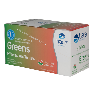Greens Effervescent Tablets - Melon Lime 8 Tubes
