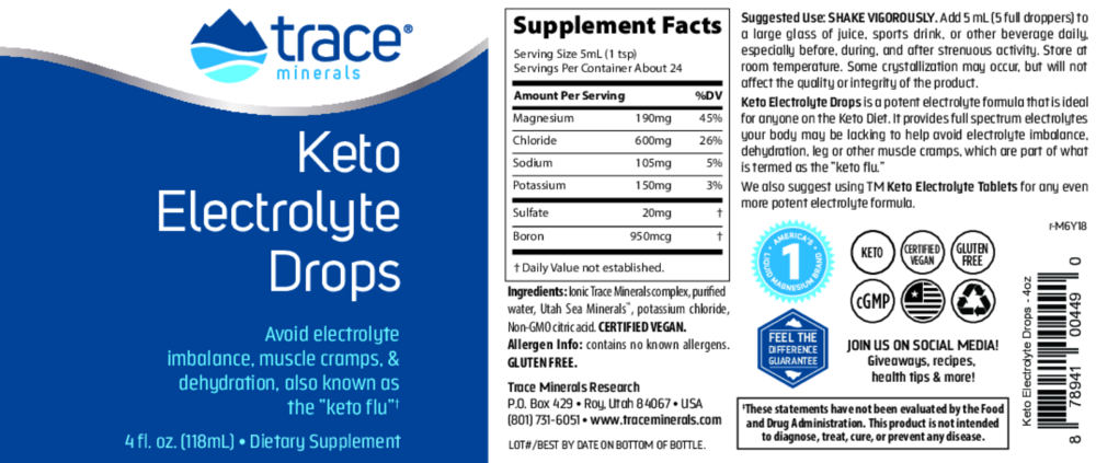 Product image for Keto Electrolyte Drops.