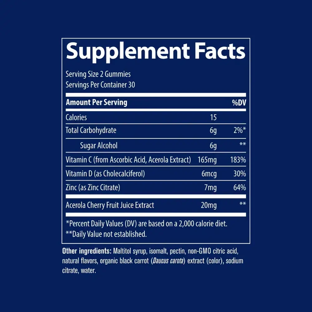 Product image for Immunity Gummies - Cherry Flavor.