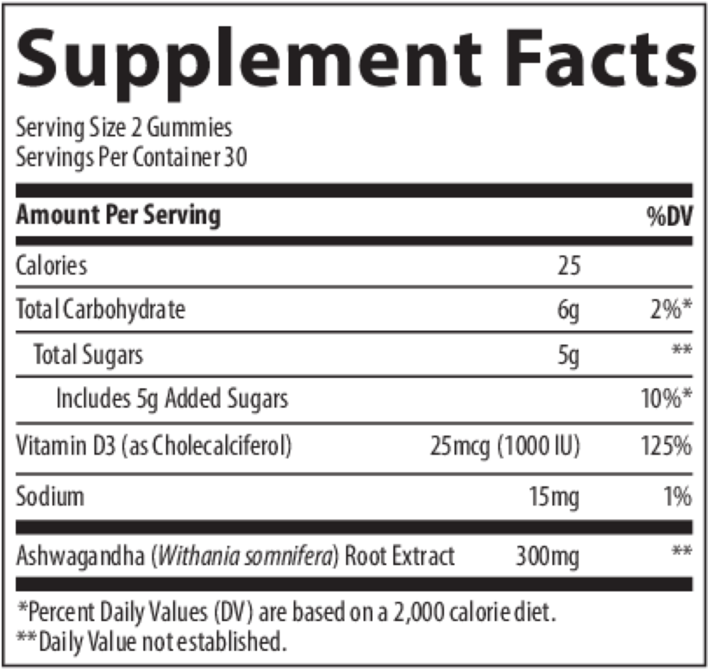 Product image for Ashwagandha Gummies - Passion Fruit Orange Flavor.