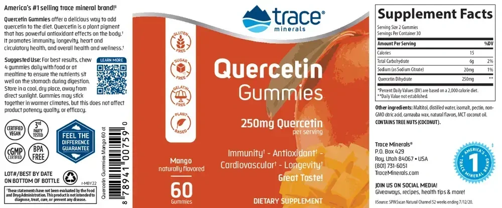 Product image for Quercetin Gummies.