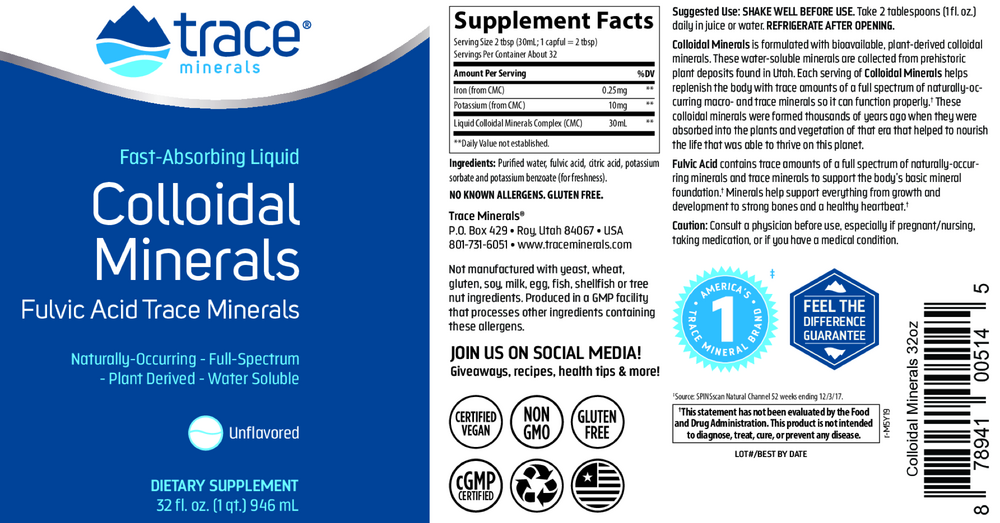 Product image for Colloidal Minerals.