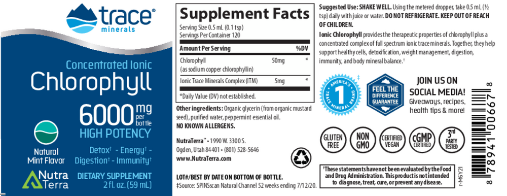 Product image for Ionic Chlorophyll 6000mg.