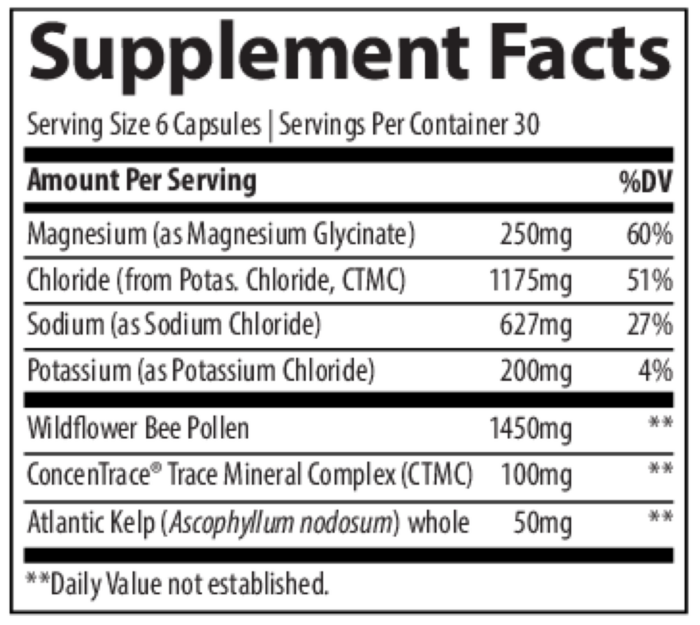 Product image for TM Ancestral Wholefood Minerals Capsules.