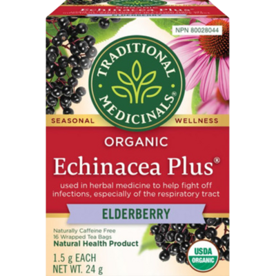 Org Echinacea Plus Elderberry 16 Count