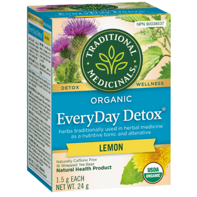 Organic Everyday Detox Lemon 16 Count