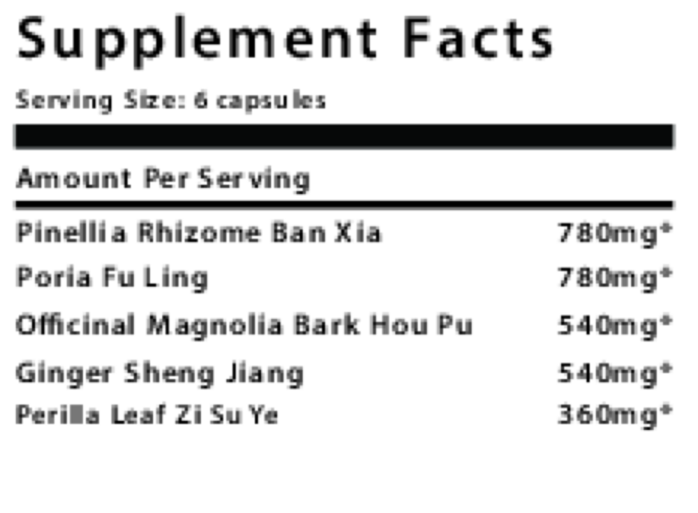 Product image for Ban Xia Hou Pu Tang Capsules - Pinellia.