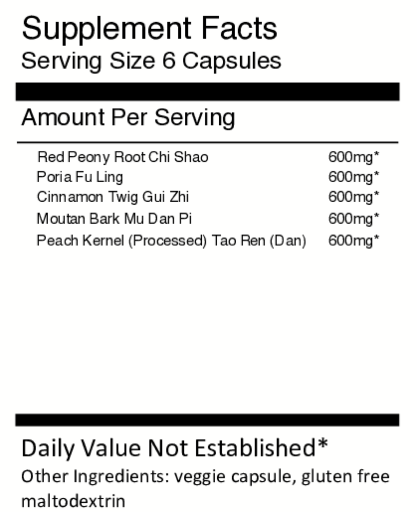 Product image for Gui Zhi Fu Ling Wan Capsules - Cinnamon.