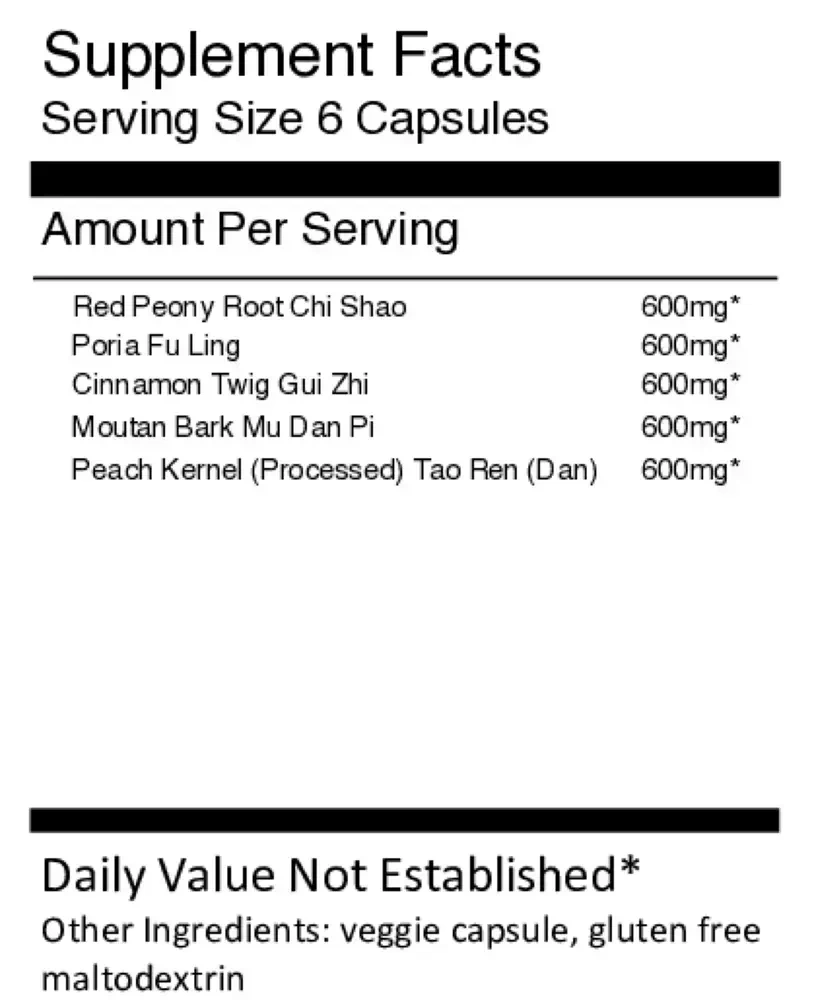 Product image for Gui Zhi Fu Ling Wan Capsules - Cinnamon.