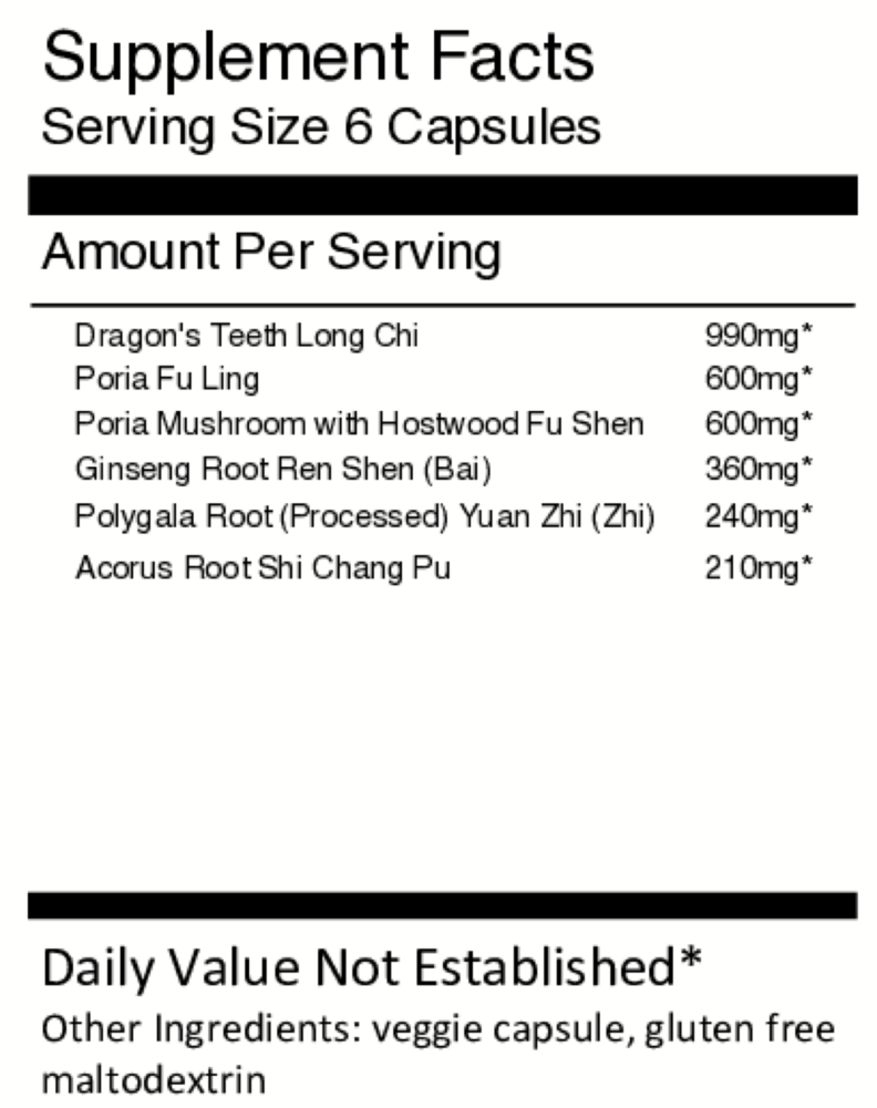 Product image for An Shen Ding Zhi Wan Capsules - Calming.