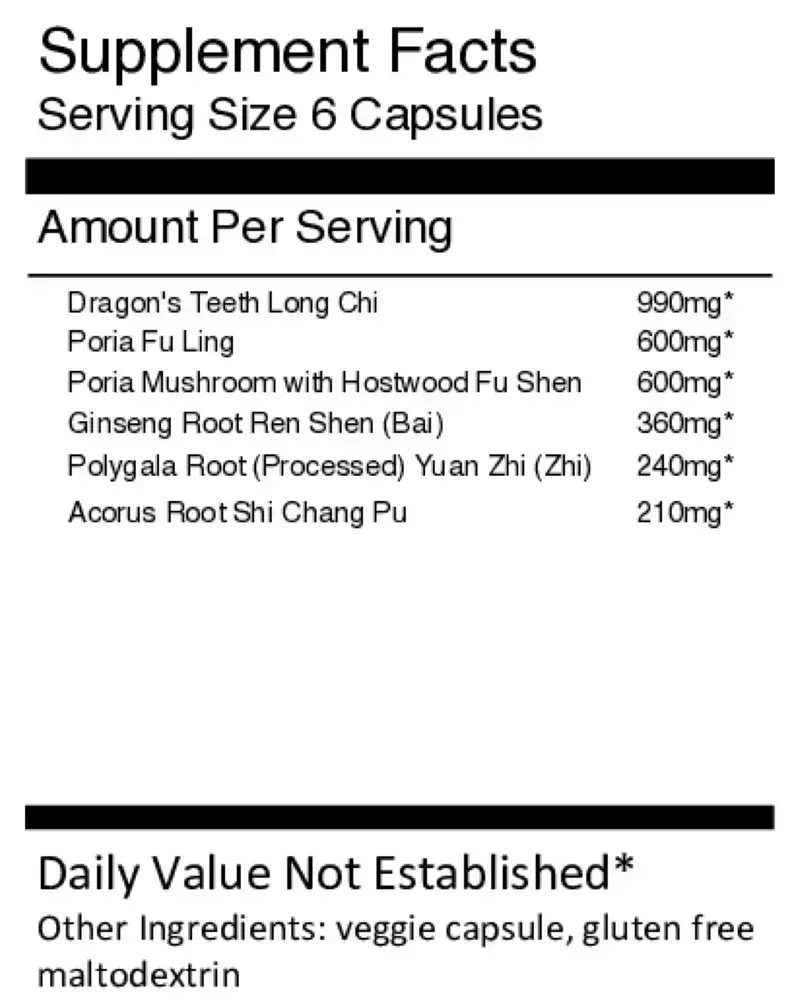 Product image for An Shen Ding Zhi Wan Capsules - Calming.