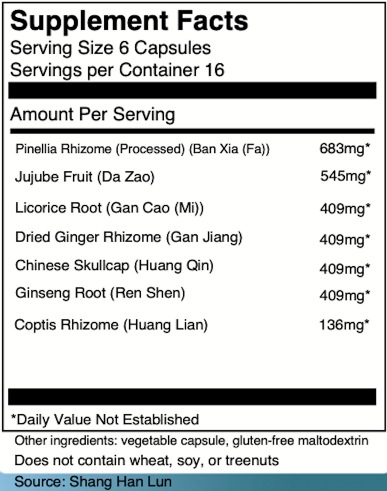 Product image for Ban Xia Xie Xin Tang Capsules - Pinellia.