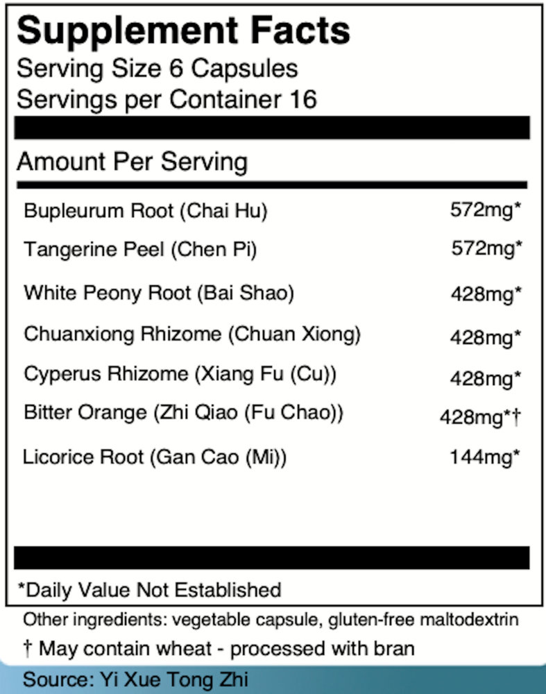 Product image for Chai Hu Shu Gan San Capsules - Bupleurum.