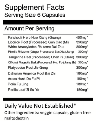 Huo Xiang Zheng Qi San Capsules - Patcho 100 capsules