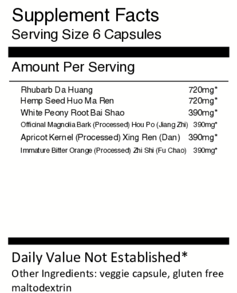 Product image for Ma Zi Ren Wan Capsules - Apricot Kernel.
