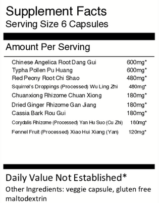Shao Fu Zhu Yu Tang Capsules - Fennel Se 100 capsules