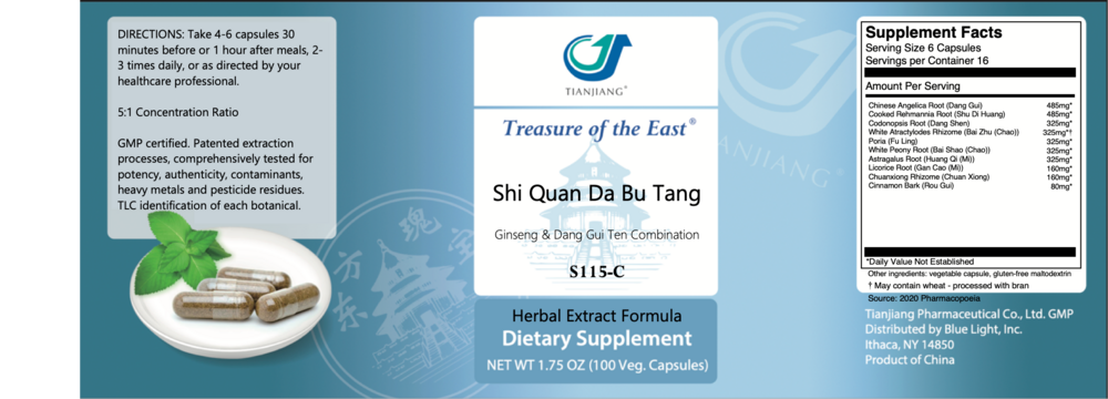 Product image for Shi Quan Da Bu Tang Capsules - Ginseng &amp;.