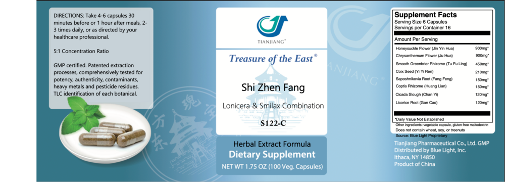 Product image for Shi Zhen Fang Capsules - Lonicera &amp; Smil.