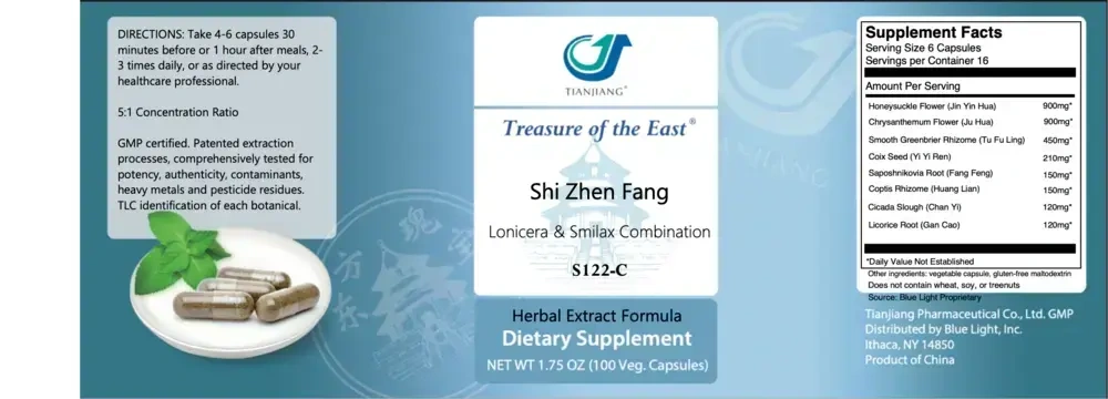 Product image for Shi Zhen Fang Capsules - Lonicera &amp; Smil.