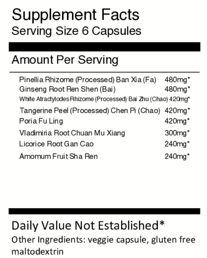 Product image for Xiang Sha Liu Jun Zi Tang Capsules - Si.