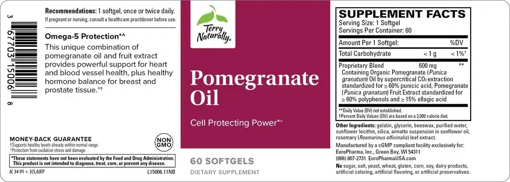 Product image for Pomegranate Oil.