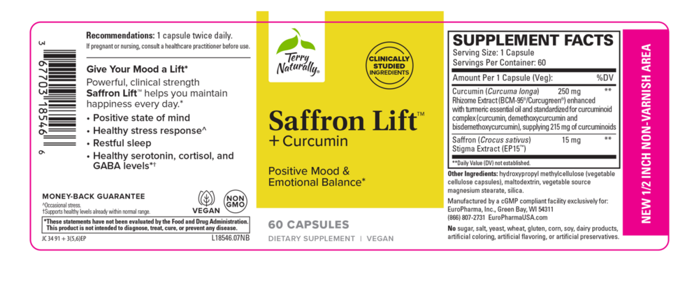Product image for Saffron Lift™ + Curcumin.
