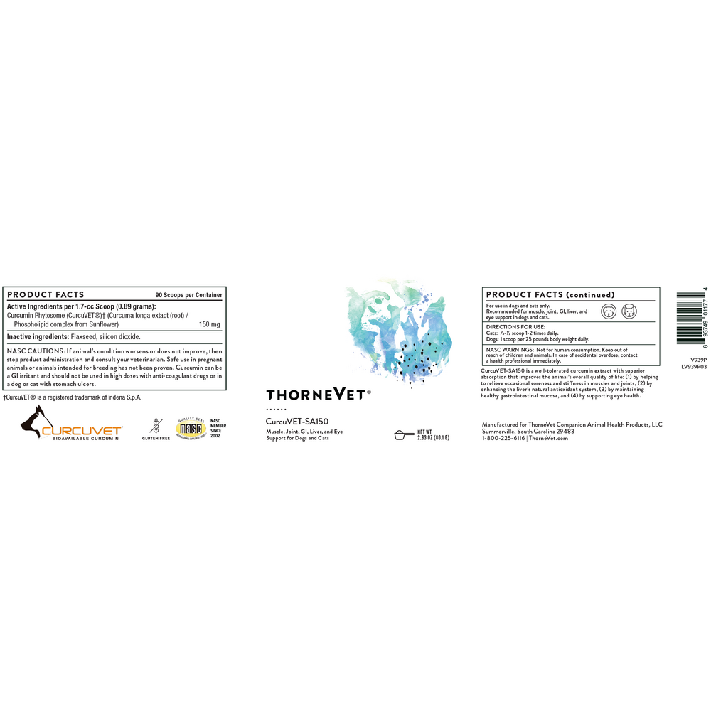 Product image for CurcuVET-SA150.