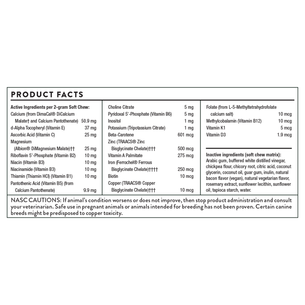 Product image for Canine Basic Nutrients.