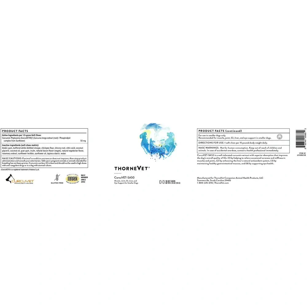 Product image for CurcuVET-SA50.