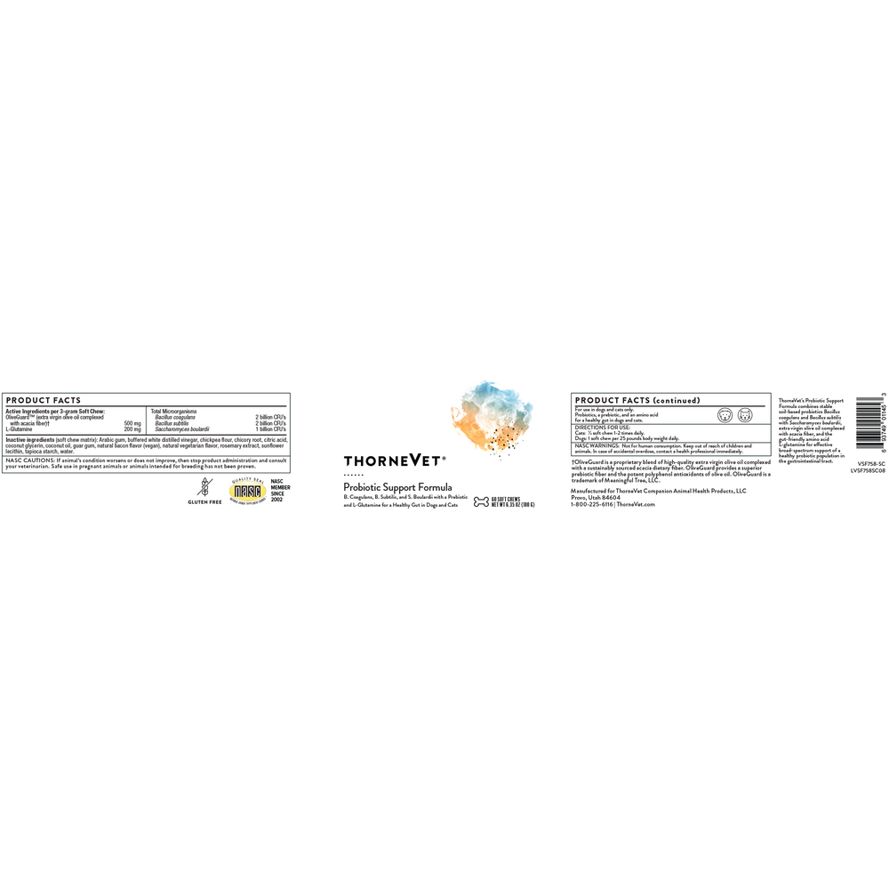 Product image for Probiotic Support Formula (formerly Bacillus CoagulansVET).