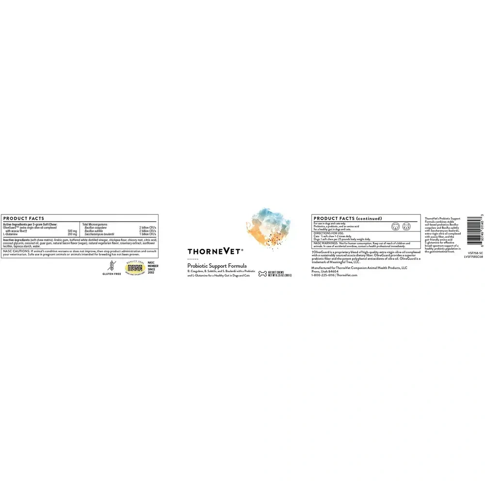 Product image for Probiotic Support Formula (formerly Bacillus CoagulansVET).