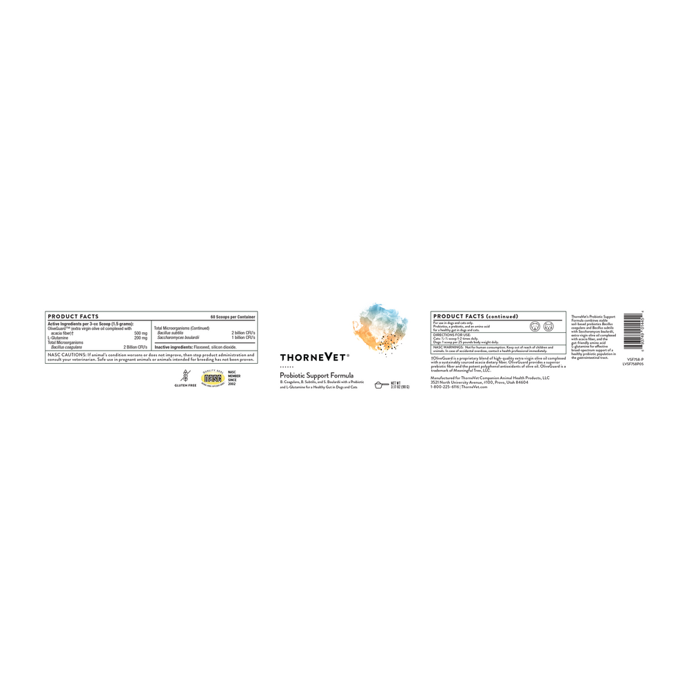 Product image for Probiotic Support Formula Powder.
