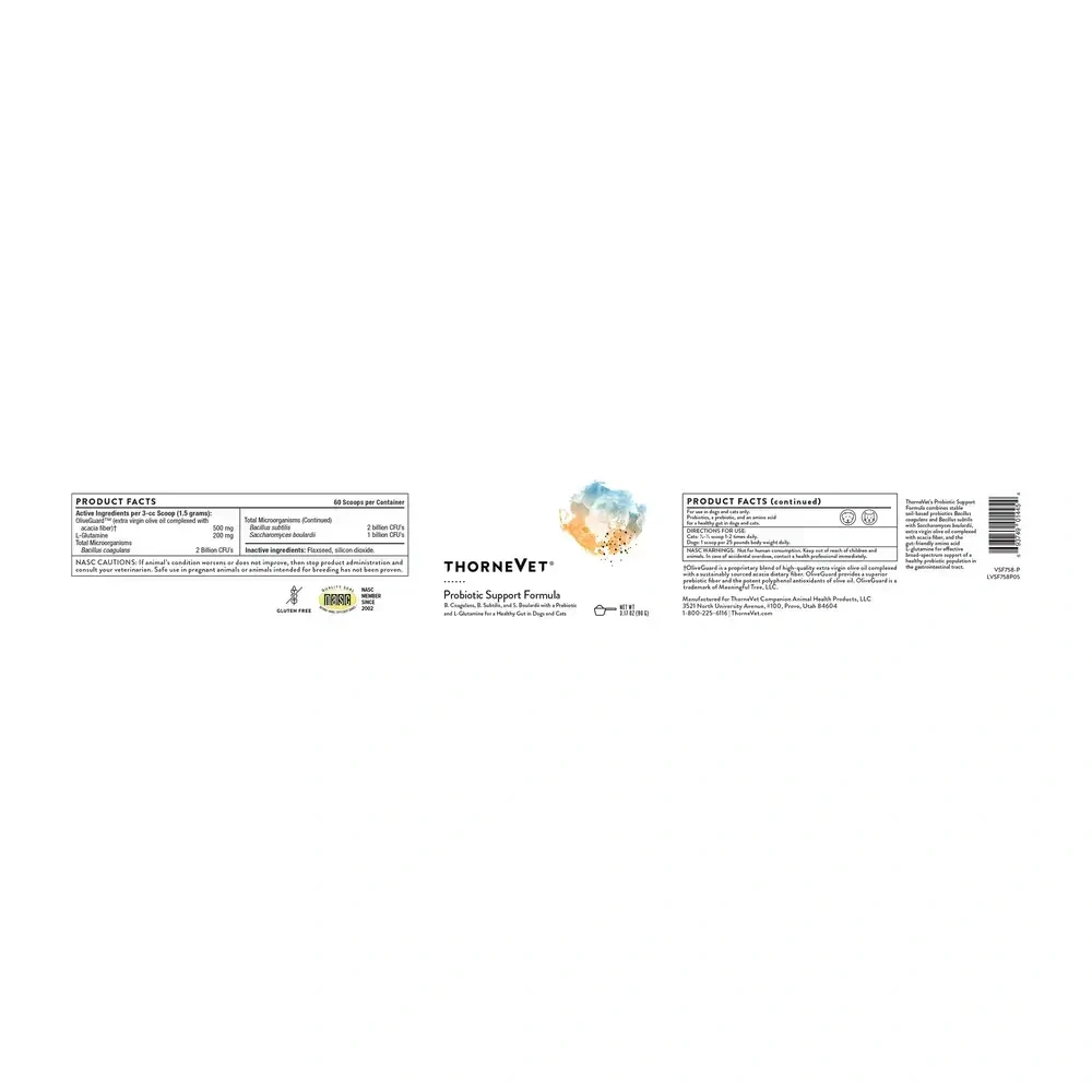 Product image for Probiotic Support Formula Powder.