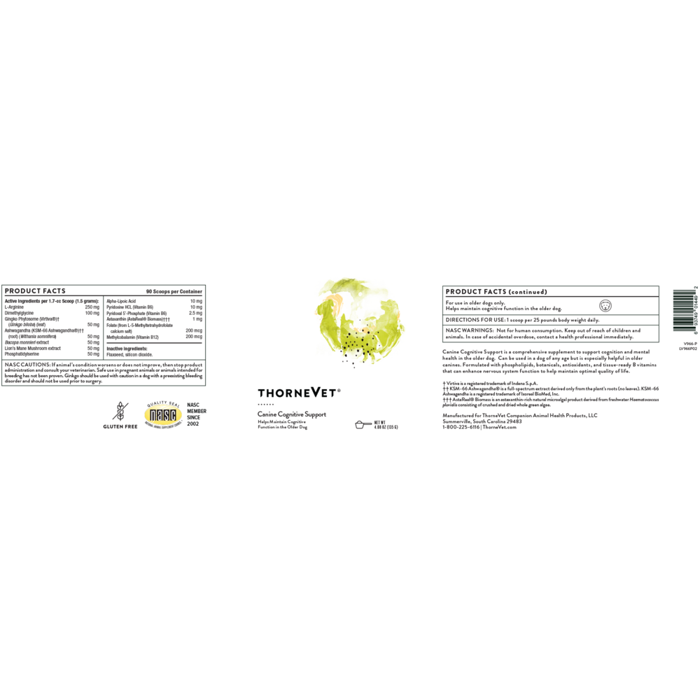 Product image for Canine Cognitive Support Powder.