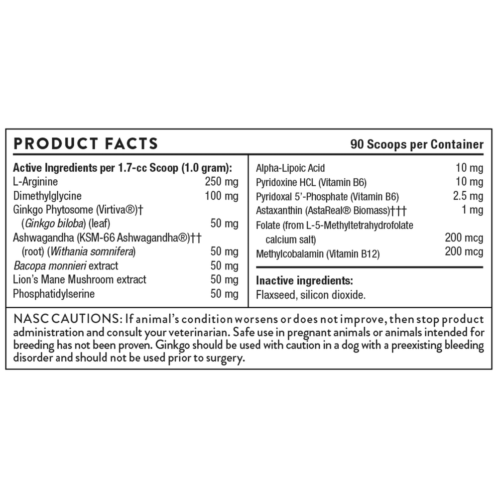 Product image for Canine Cognitive Support Powder.