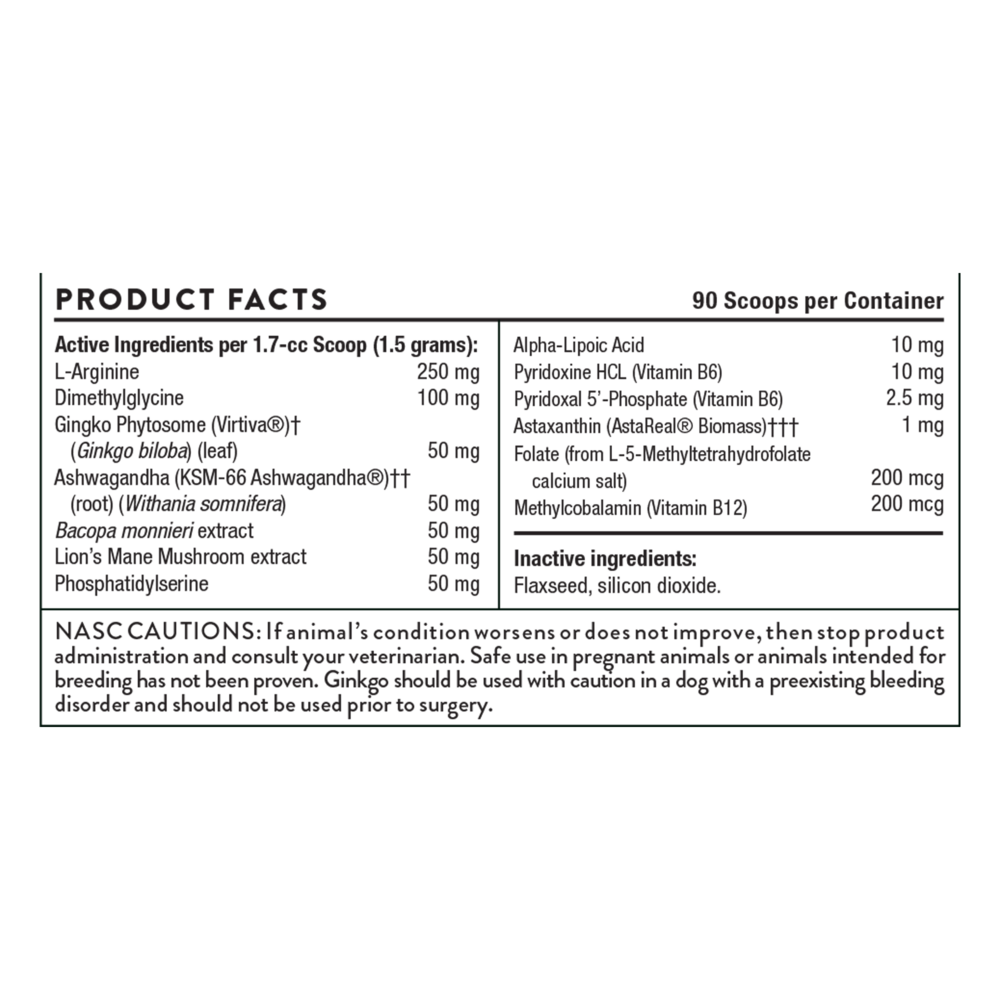 Product image for Canine Cognitive Support Powder.