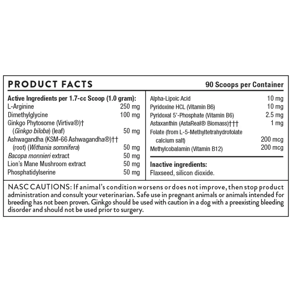 Product image for Canine Cognitive Support Powder.